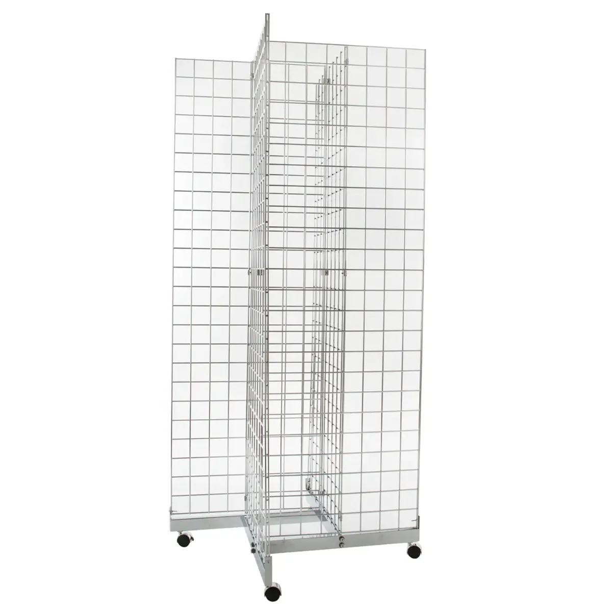 2'x4' Grid Panel Display with 4-Way Base
