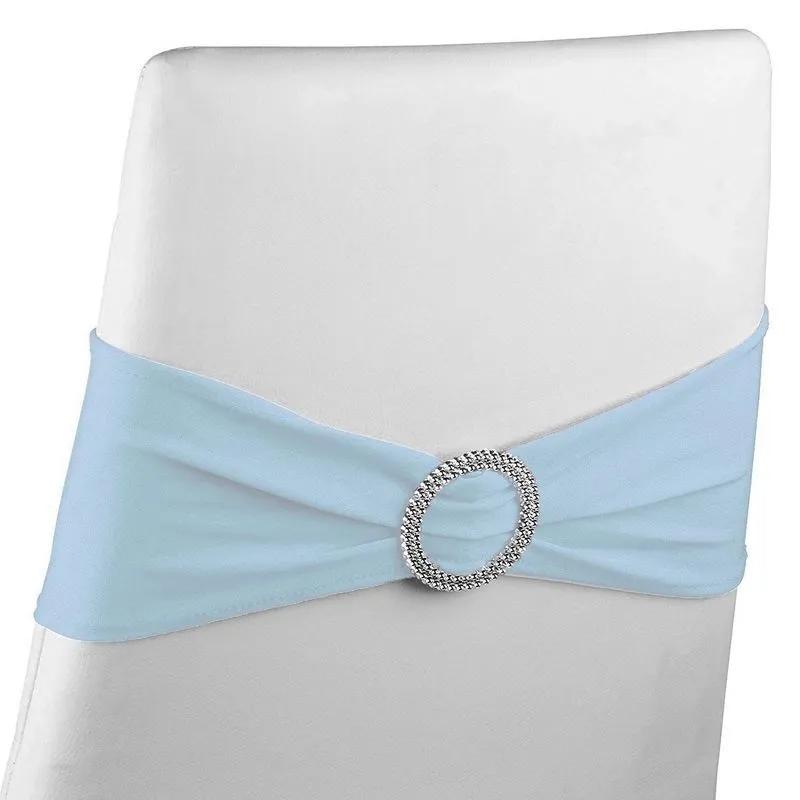 Baby blue chair sashes