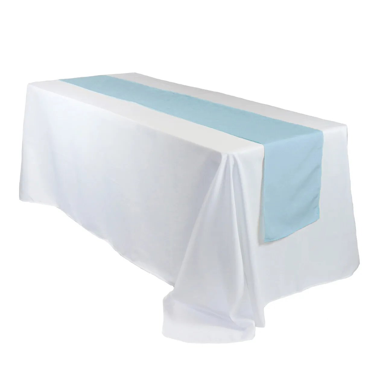Baby blue table runner