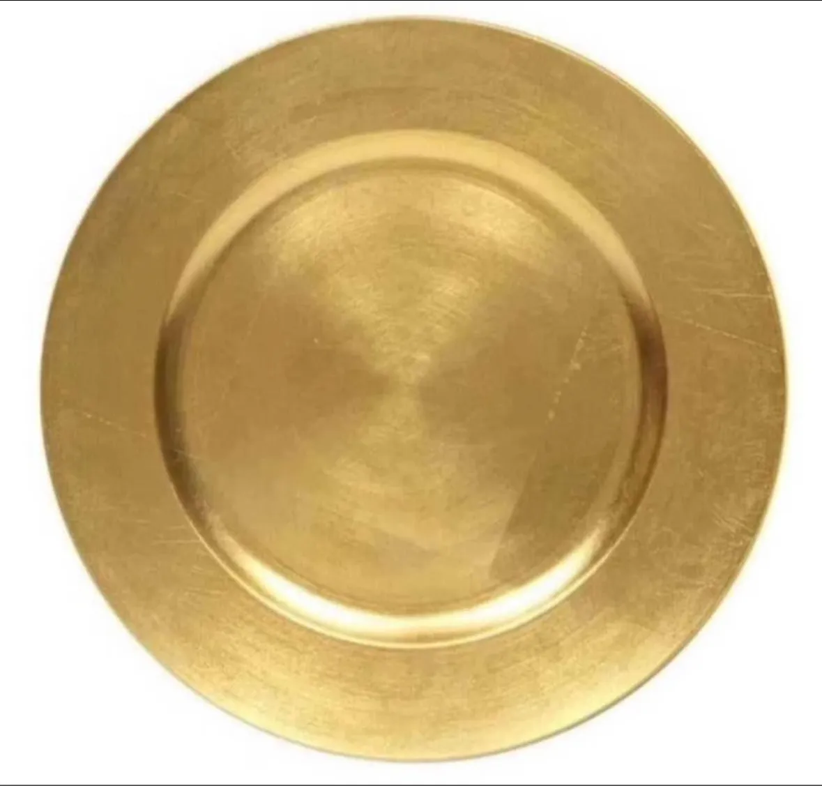 Gold charger plates