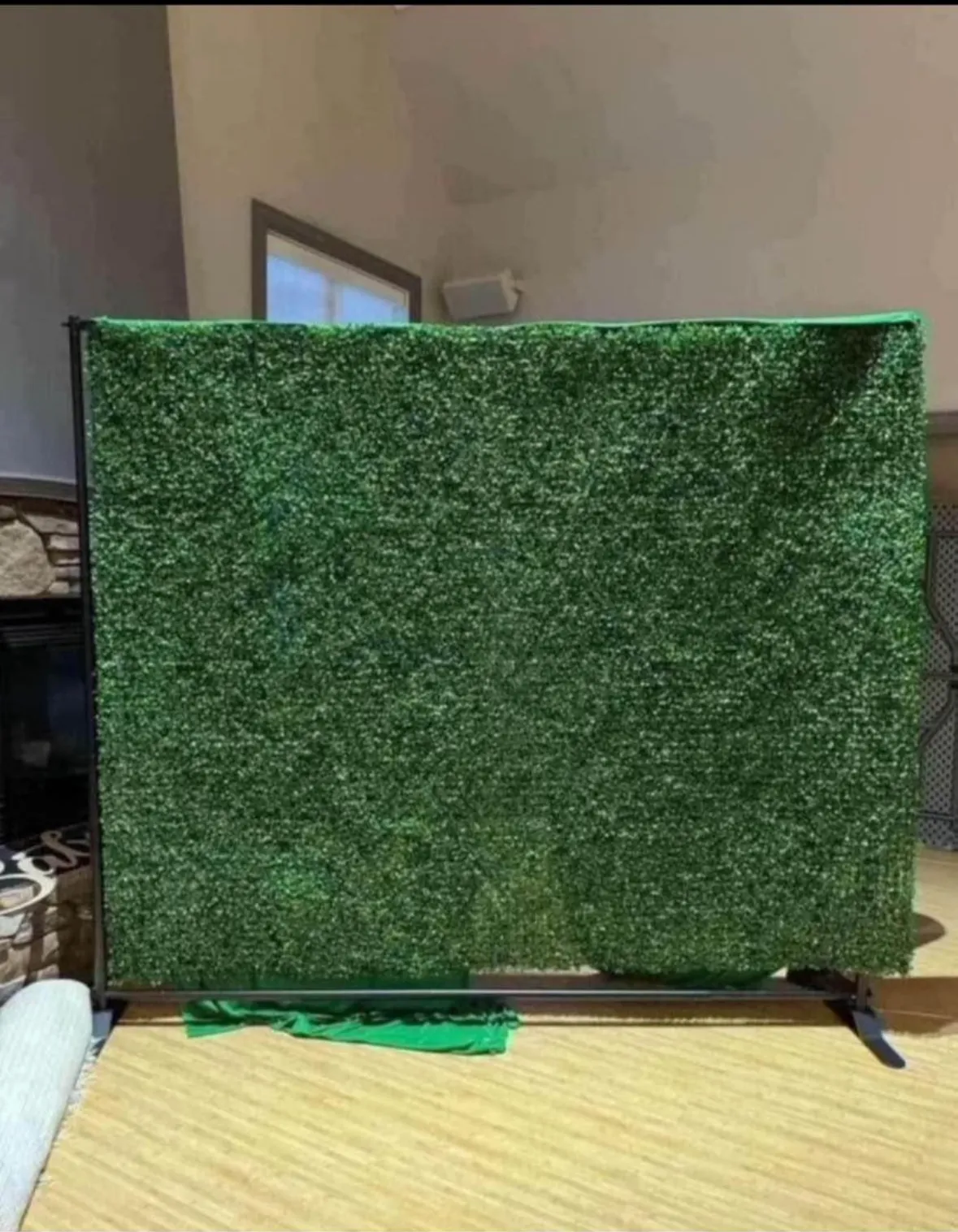 Green grass wall backdrop