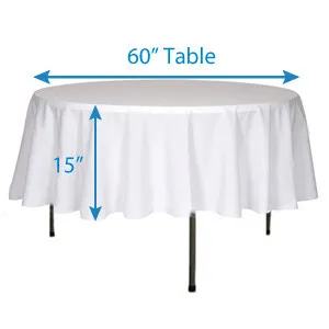 Round table clothes 90”