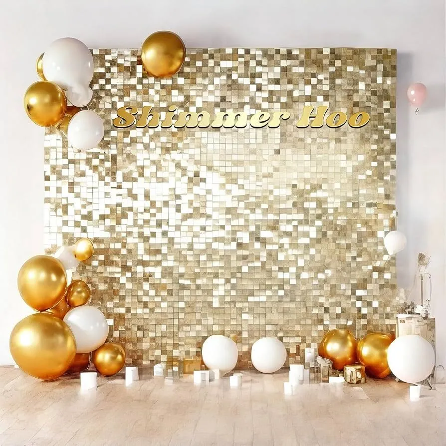 Gold shimmer wall