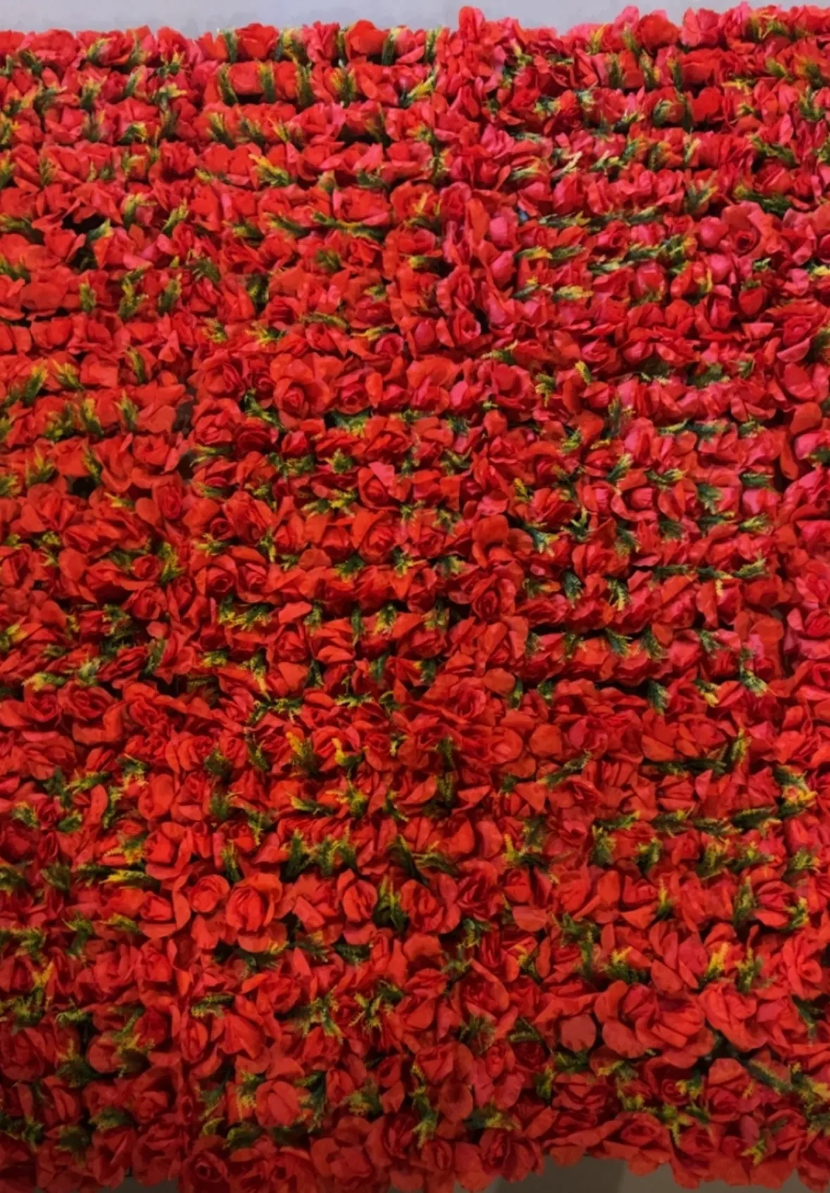 Red flower wall
