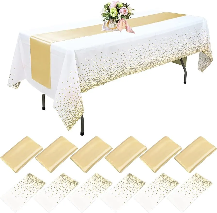 Gold table runners 