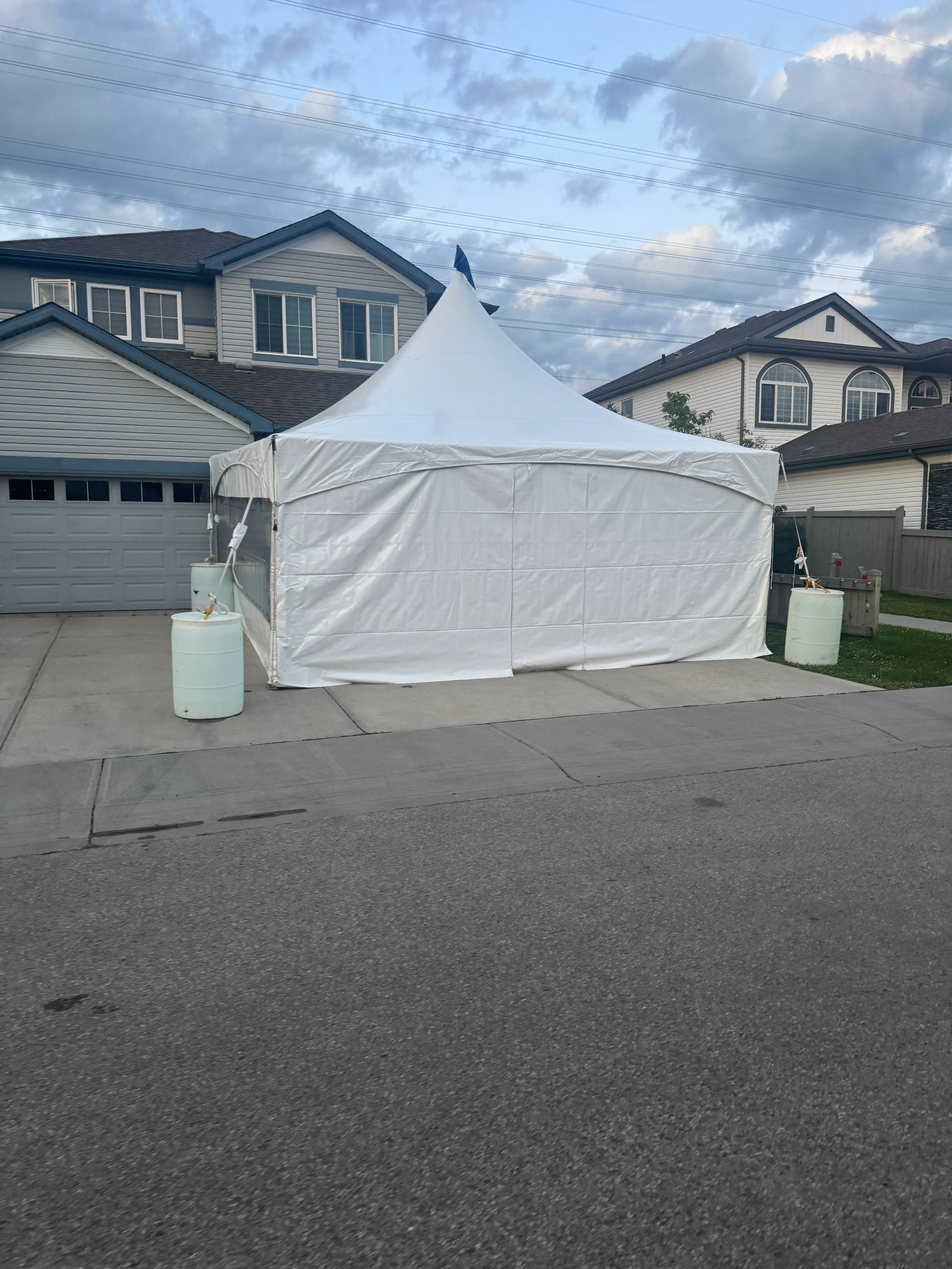 20’ by 20’ marquee tent 