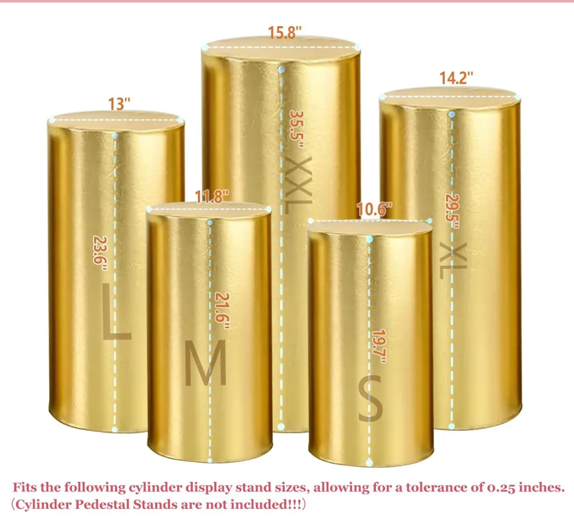 Gold cover for plinth