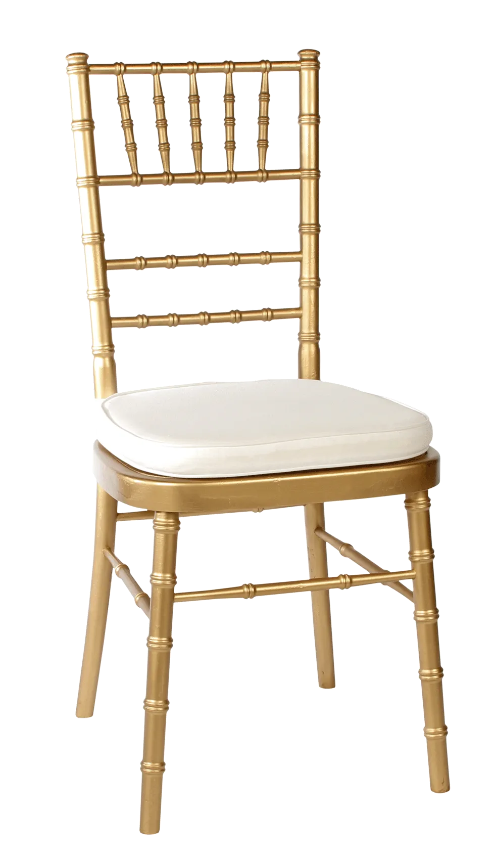 Gold Resin Chiavari Chair with cusion