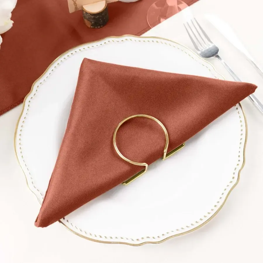 Polyester Napkins 20"x20" (Pick a color)