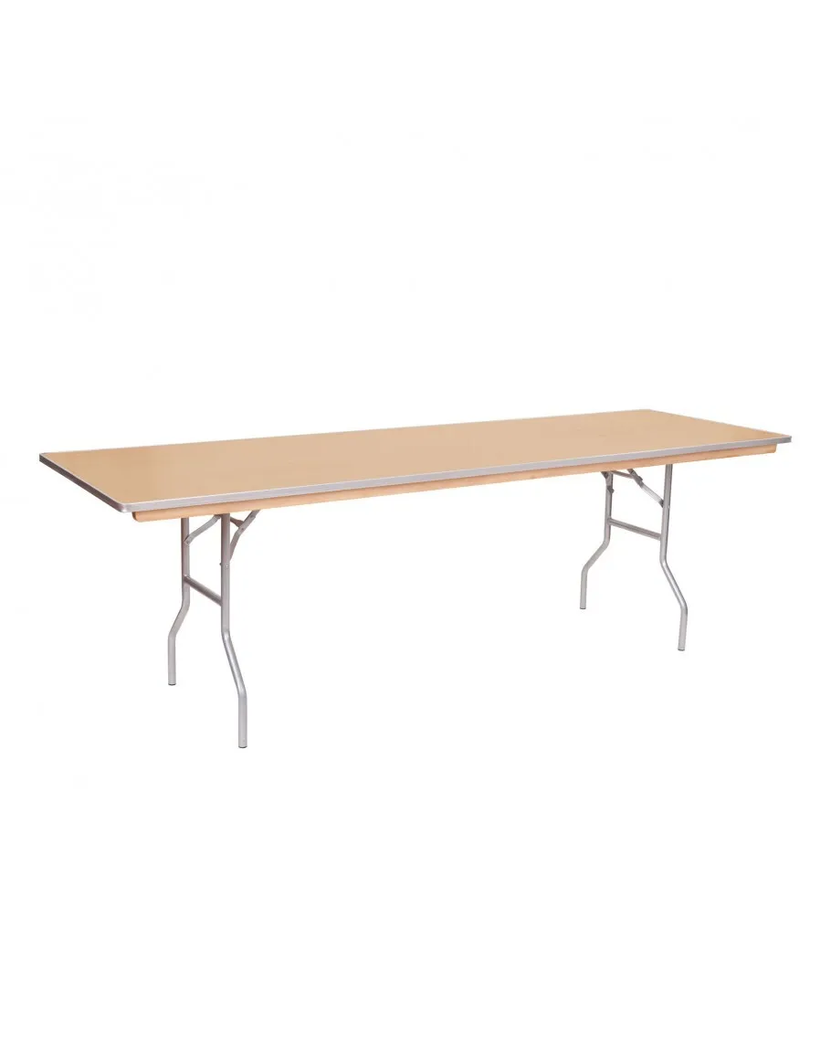 8ft Wood Banquet Table