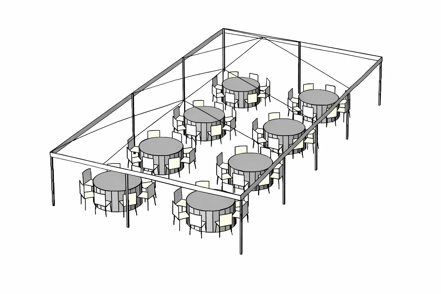 64 Person Tent Package