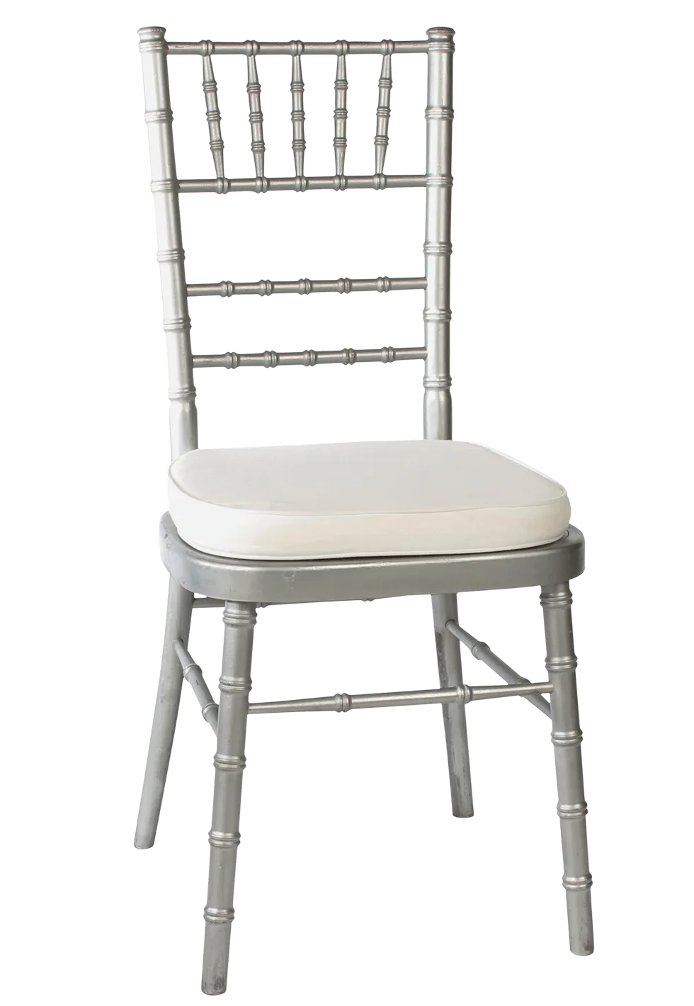 Silver Resin Chiavari Chair with cusion