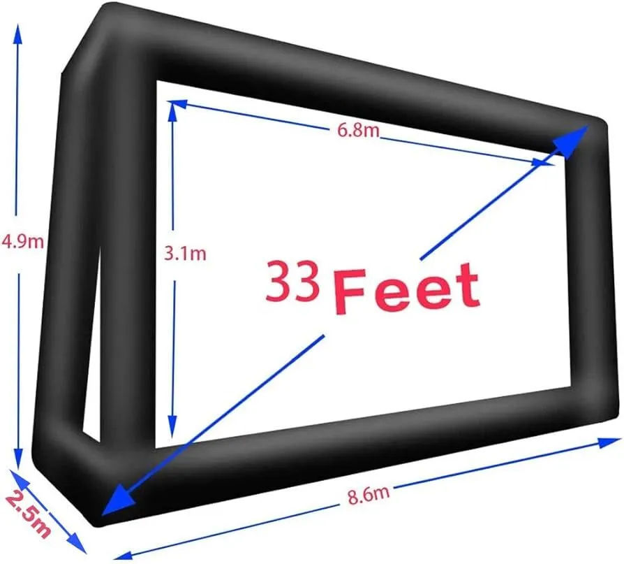 33 Feet Inflatable Movie Screen Outdoor