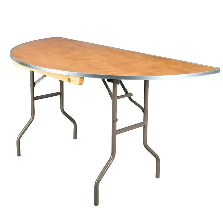 6ft Half-Round Banquet Table