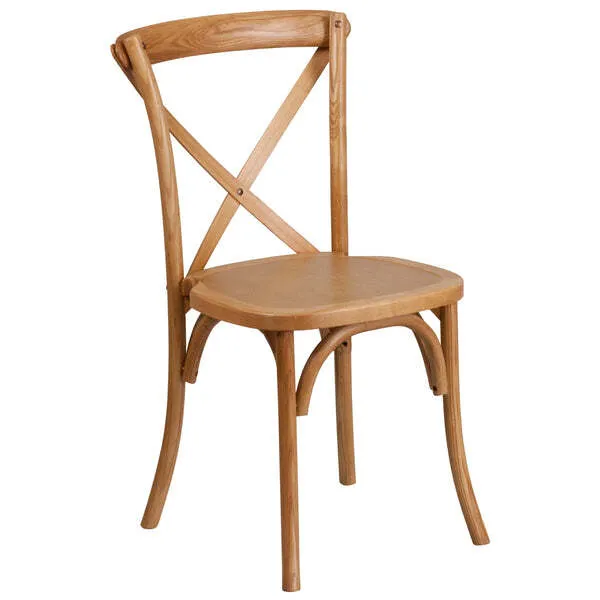 Cross Back Chair - chestnut