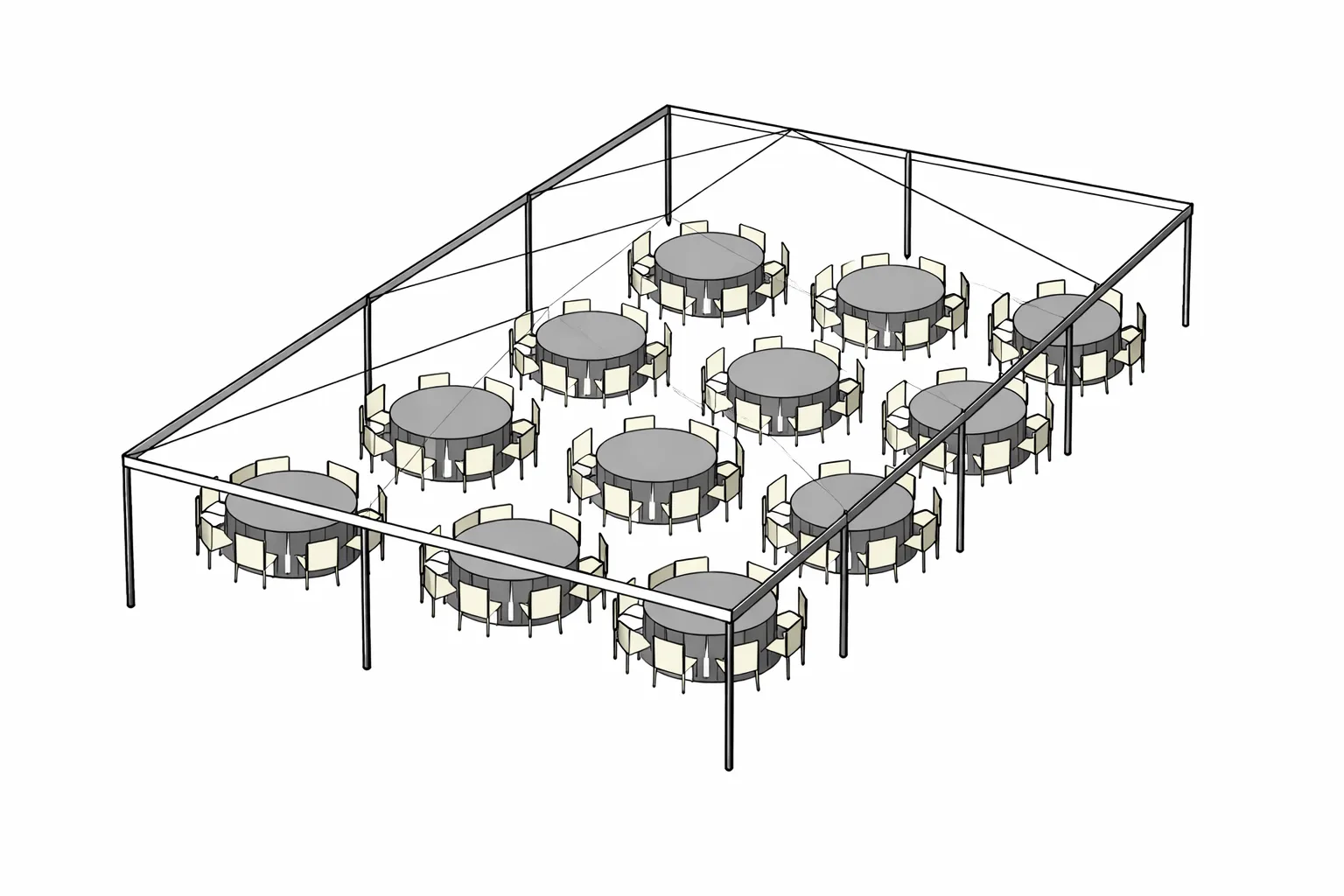 96 Person tent Package