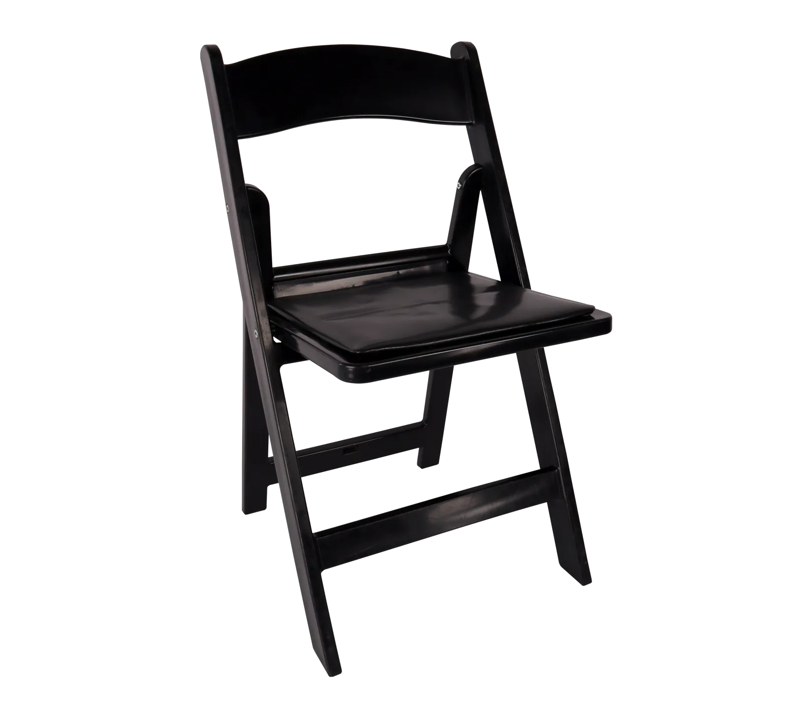 Black Resin Folding Chair
