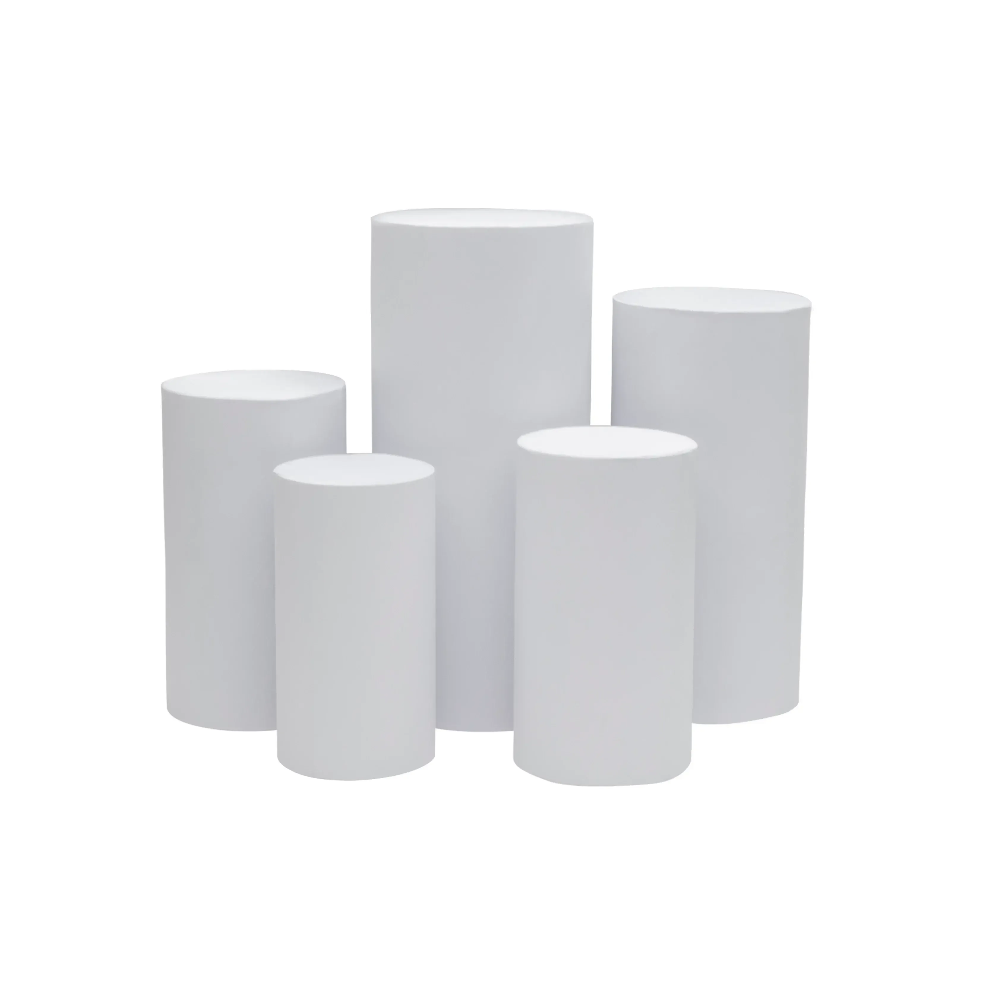 Cylinder Pedestal Display Stands 5 pcs