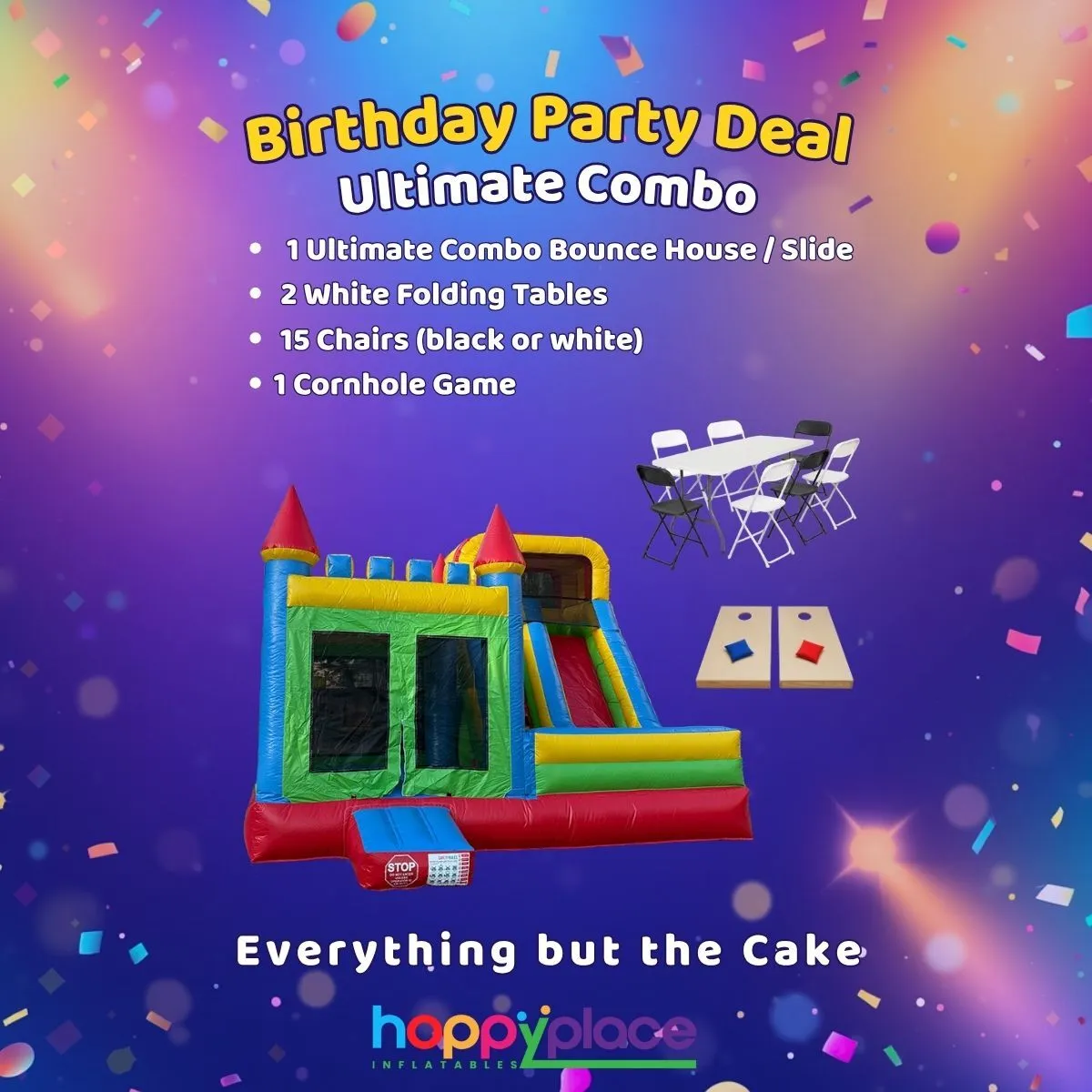 Ultimate: 15ft Slide Combo Party Package (Save $50+)
