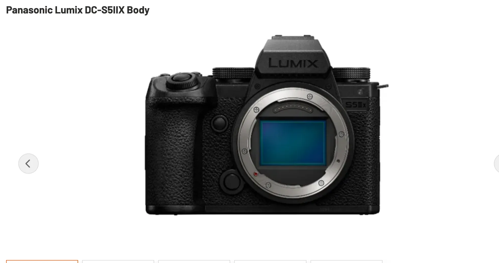 Panasonic LUMIX S5iiX 6K Open Gate camera