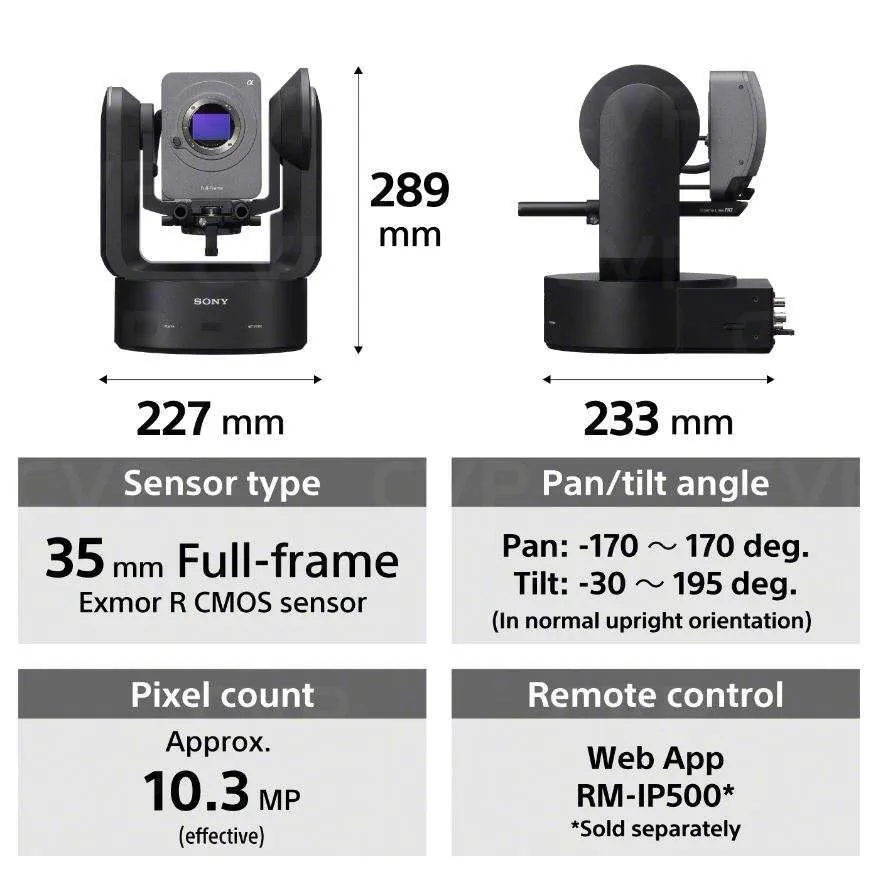 Sony FR7 Cinema Line Full-frame PTZ Camera
