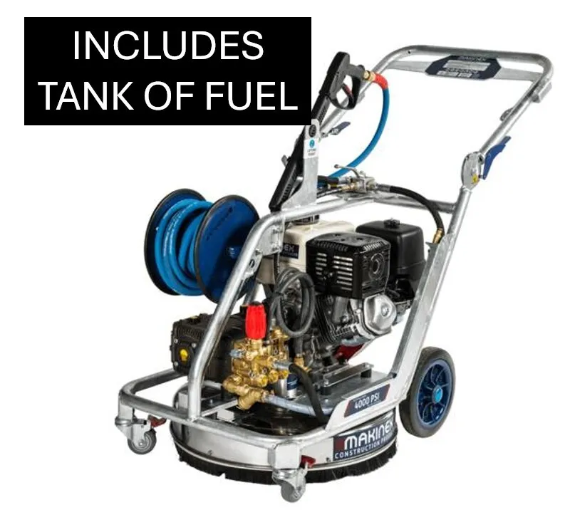Dual Pressure Washer Hire Makinex 4,000psi