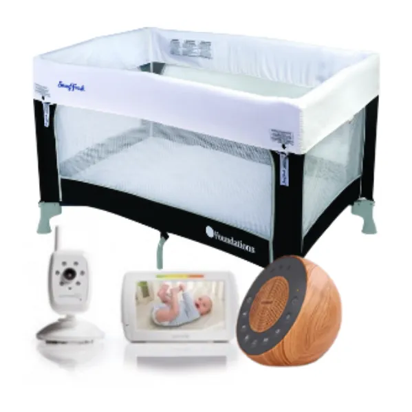 Sleep Sound Package with Monitor, Sound Machine, And Pack-n-Play