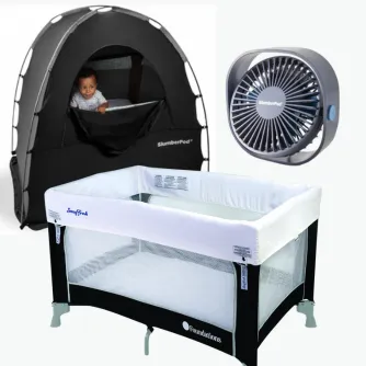 Slumber Pod Sleep Solution Package with Pack-n--play, Fan, Pod