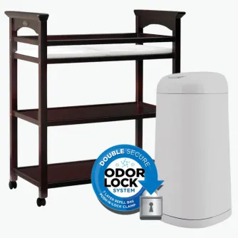 Mammoth Dump Package with Changing Table, Diaper Genie