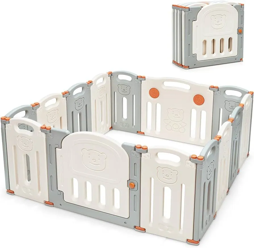 Super Cute Huge Playyard w/Locking Gate