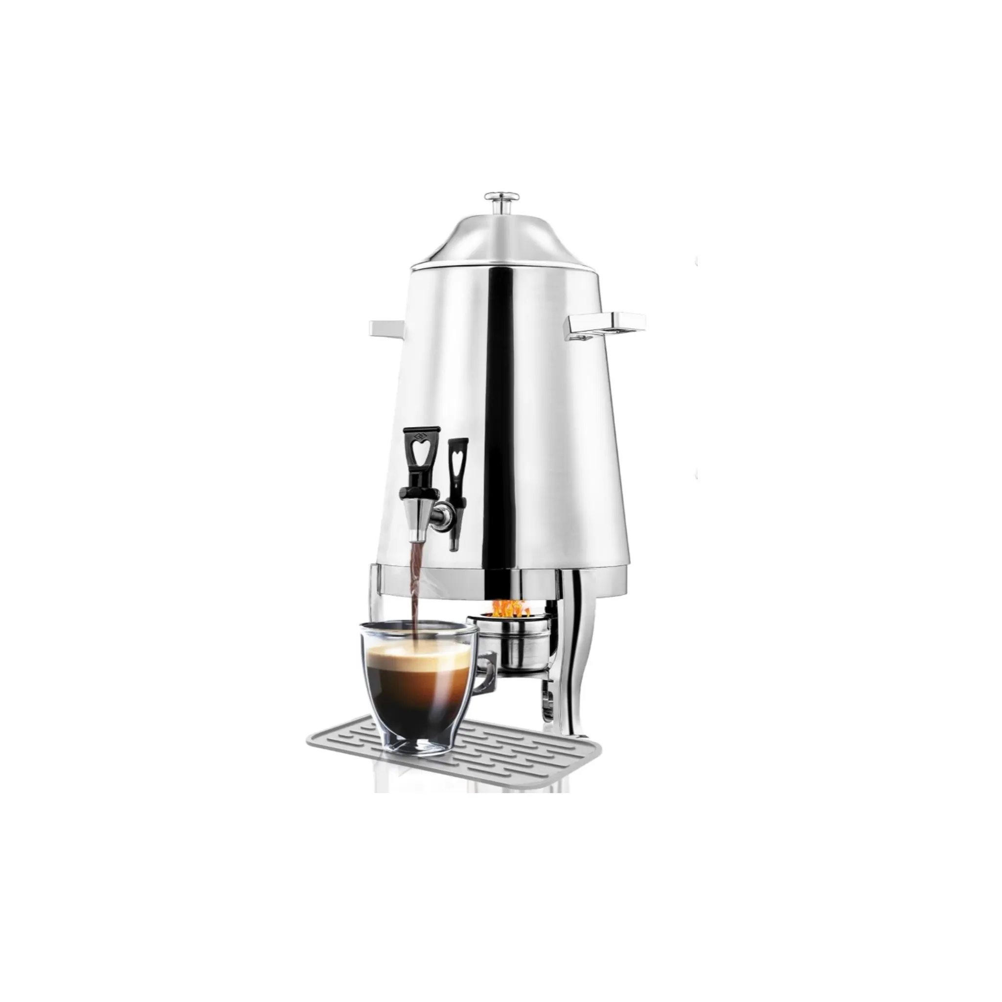 SAMOVAR - BEVERAGE DISPENSER - COFFEE TEA HOT OR COLD WATER - 37 CUPS - 13 L