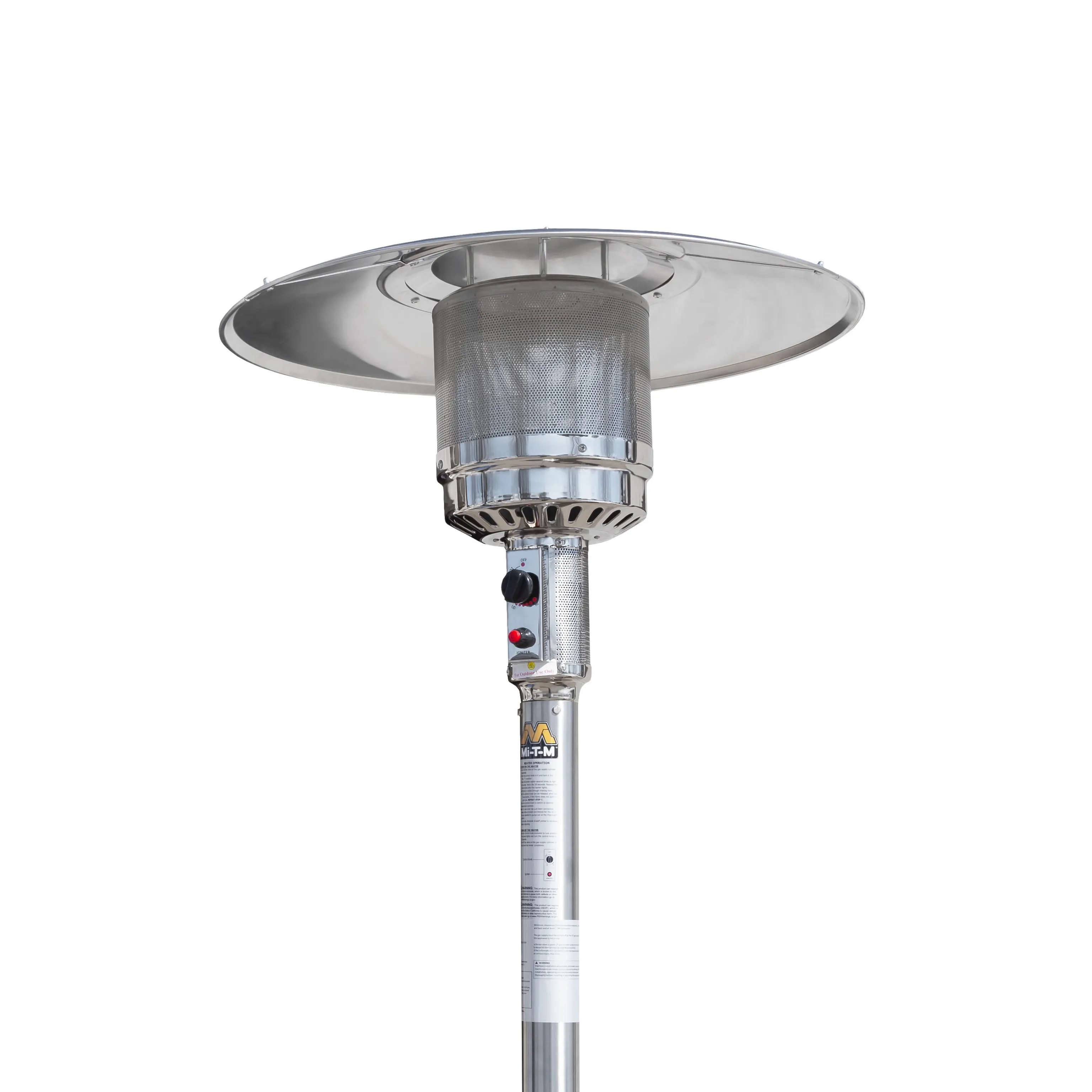 PATIO HEATER - PROPANE OUTDOOR HEATER - STAINLESS STEEL