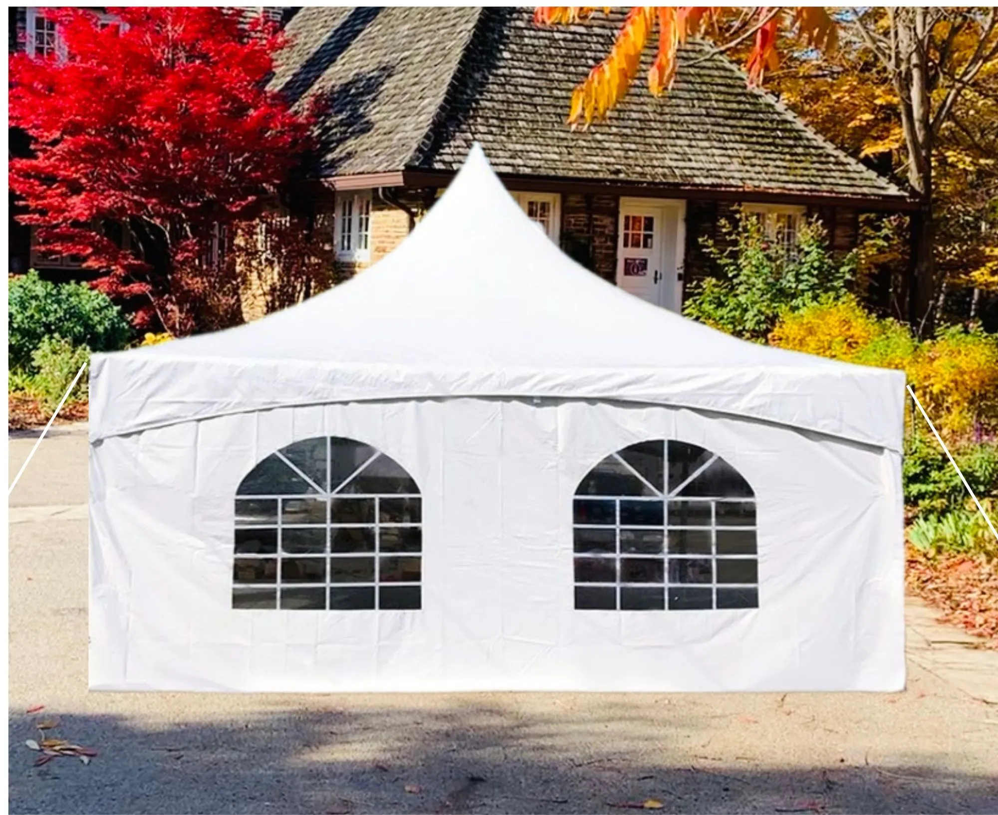 TENT HIGH PEAK MARQUEE WITH WALLS 20'x20'