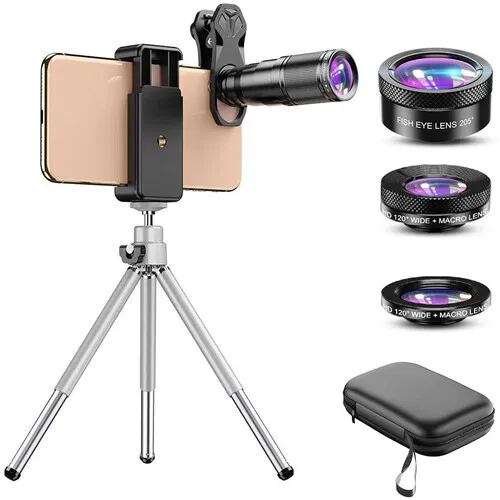 APEXEL 4-in-1 Smartphone Lens with Tripod