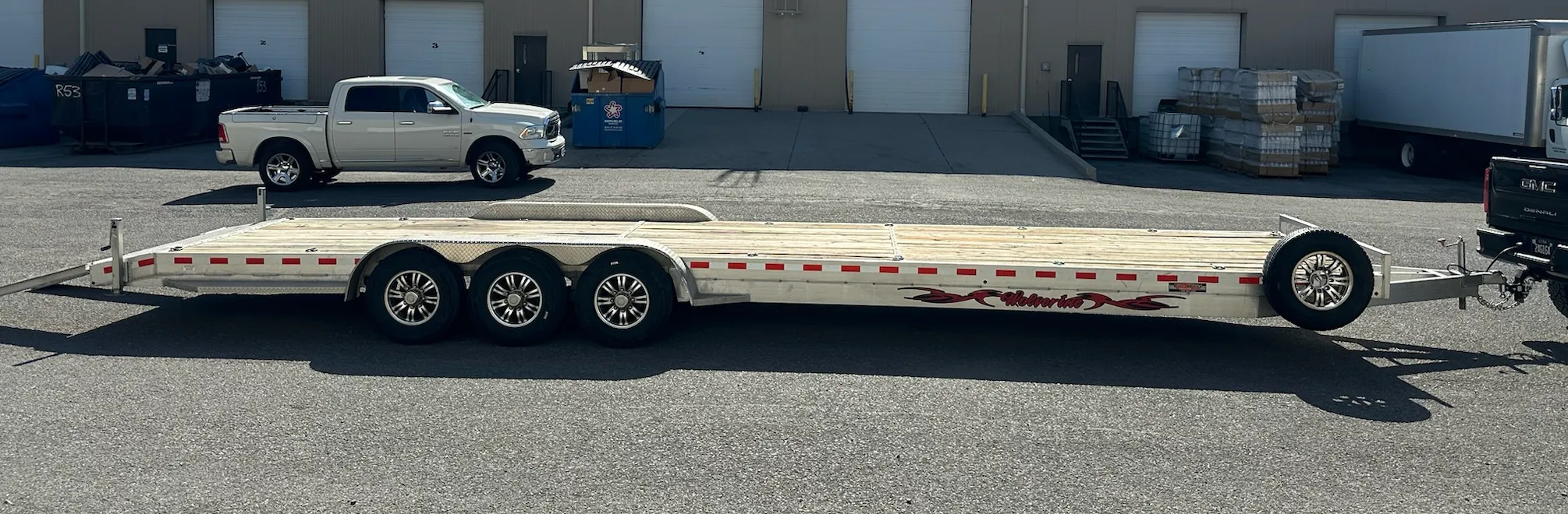 34' Triple axel aluminum car hauler 