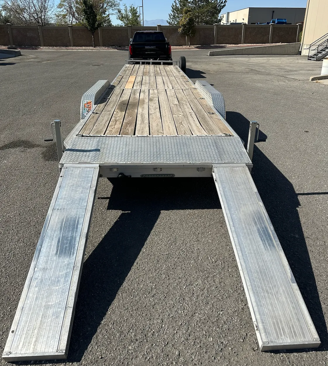 34' Triple axel aluminum car hauler 