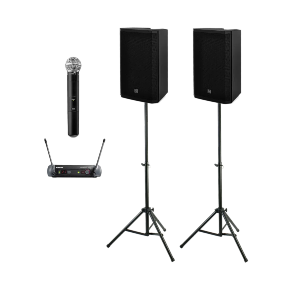 Small Sound System Bundle w/ Wireless Mic