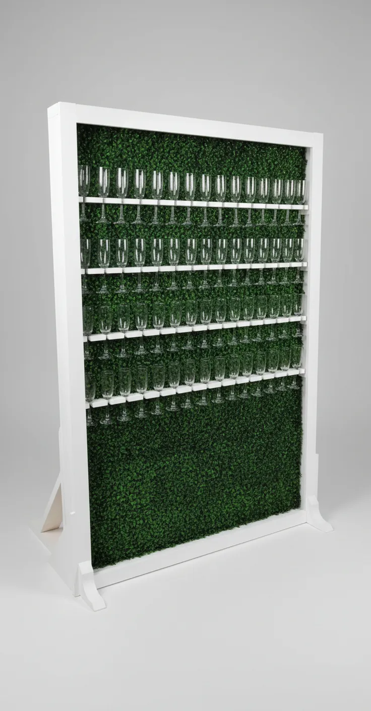 Champagne Wall -60 glasses
