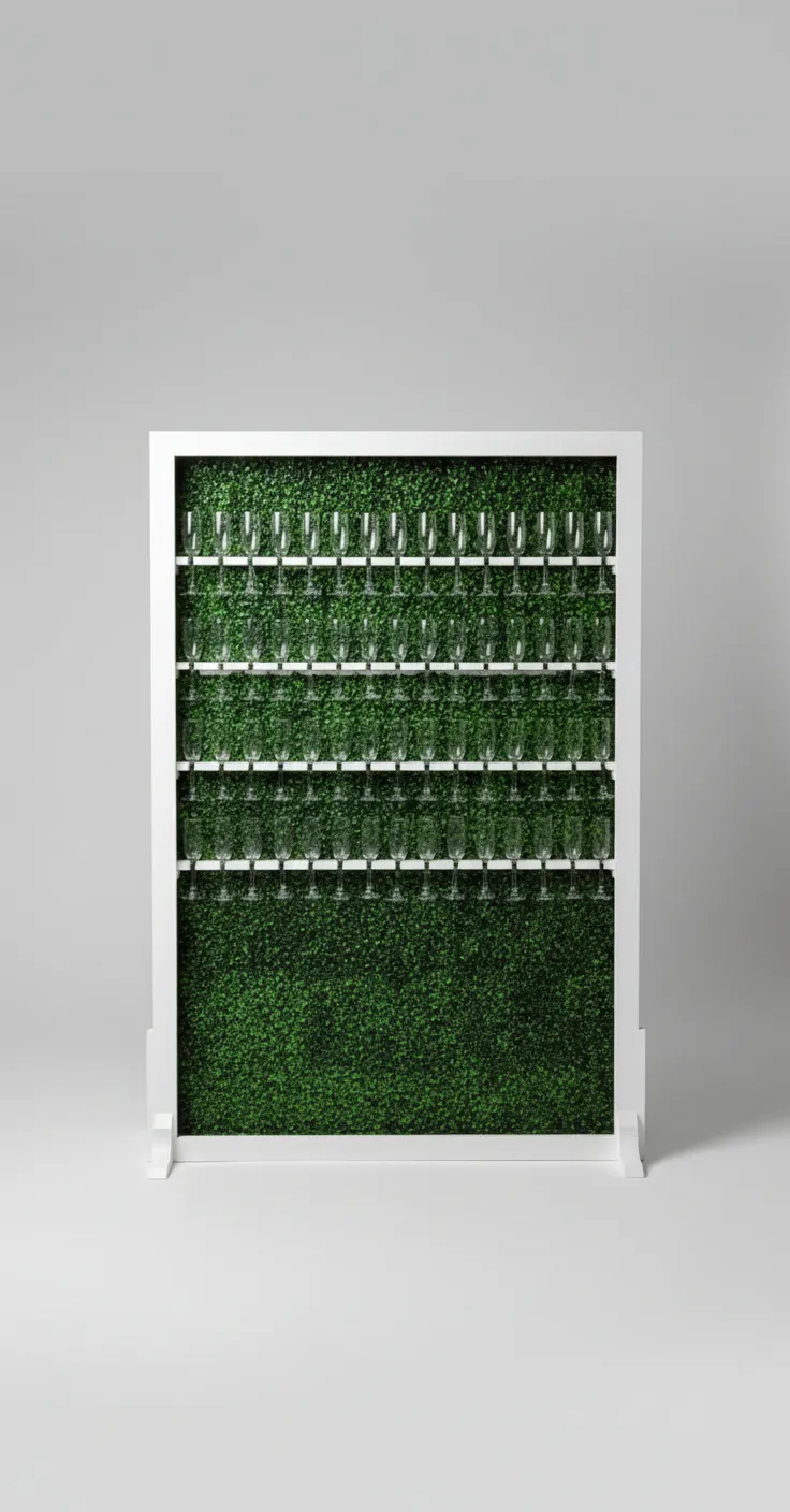 Champagne Wall -60 glasses