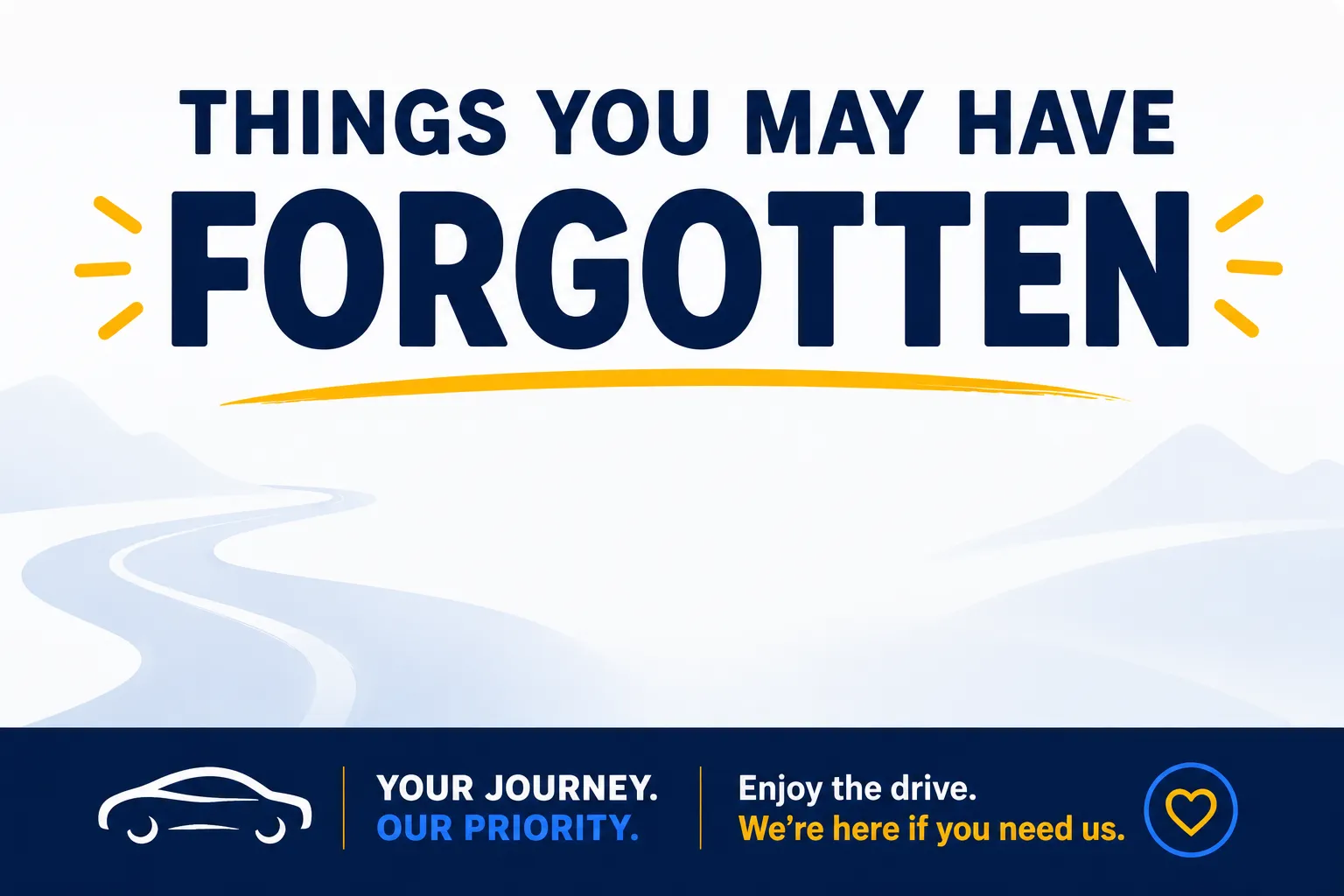 Things you may have forgotten