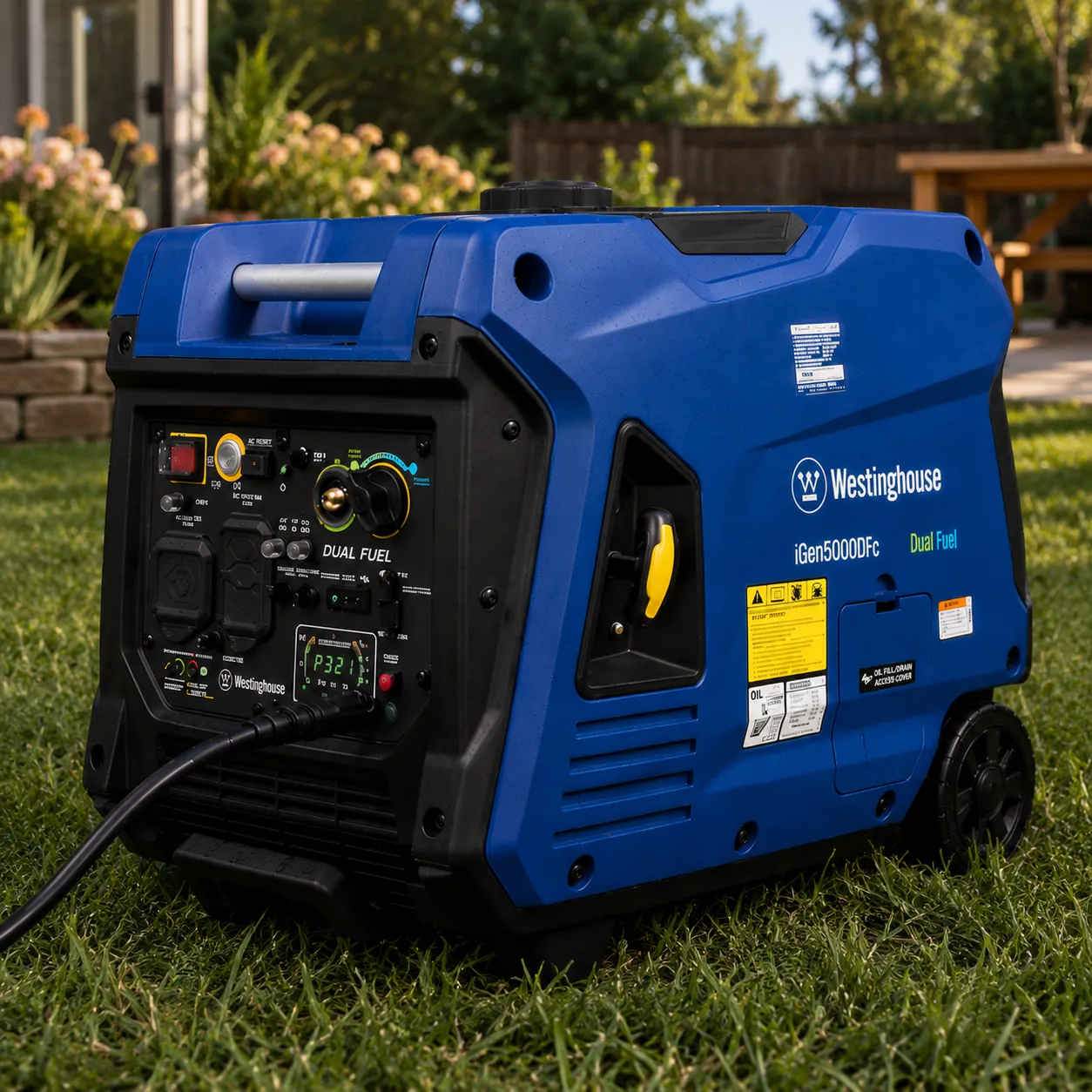 5,000-Watt Dual Fuel Portable Inverter Generator
