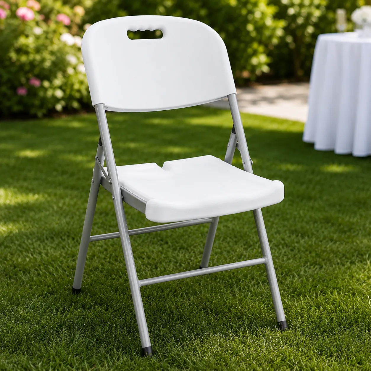 Folding Chair, White