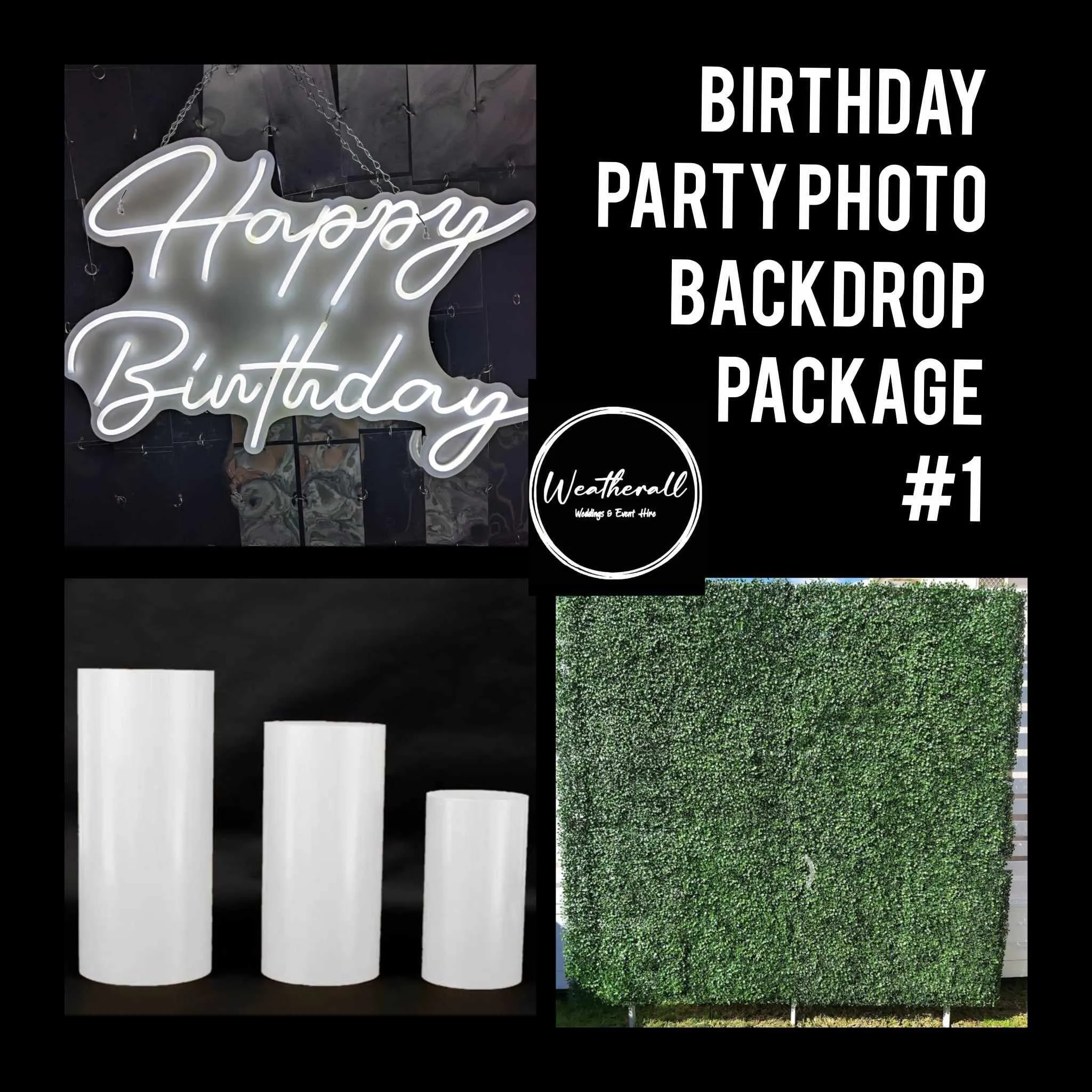 Birthday Party Photo Backdrop Package #1