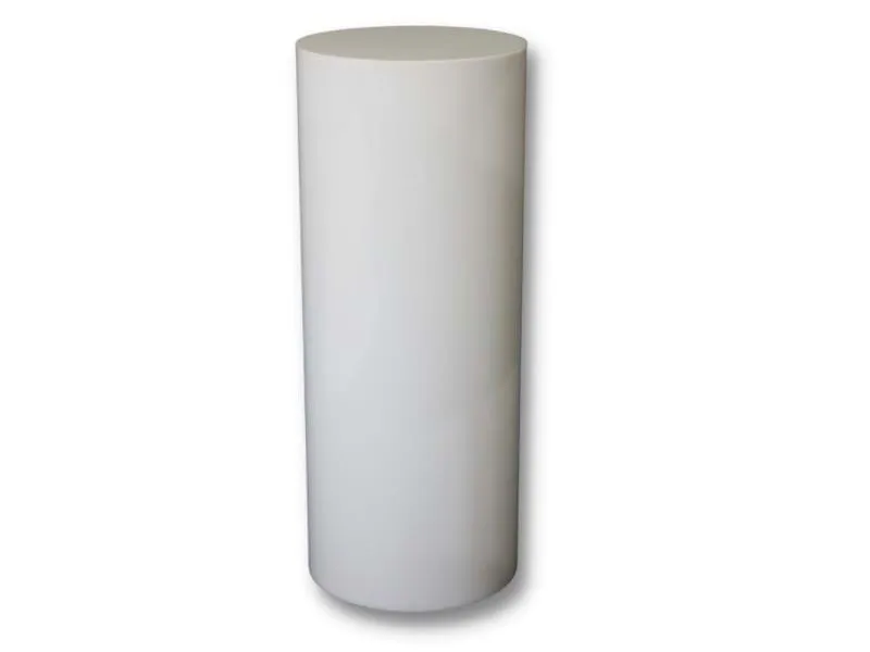White Cylinder Plinths