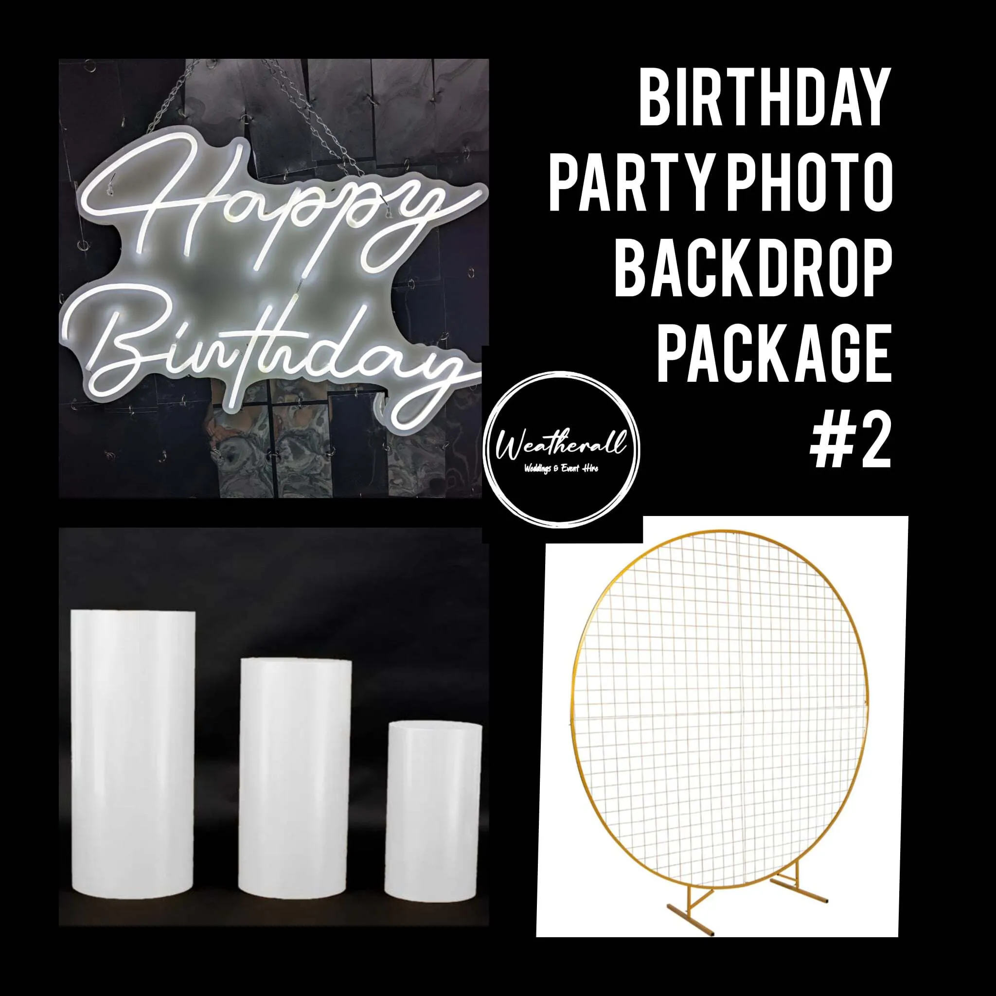 Birthday Party Photo Backdrop Package #2