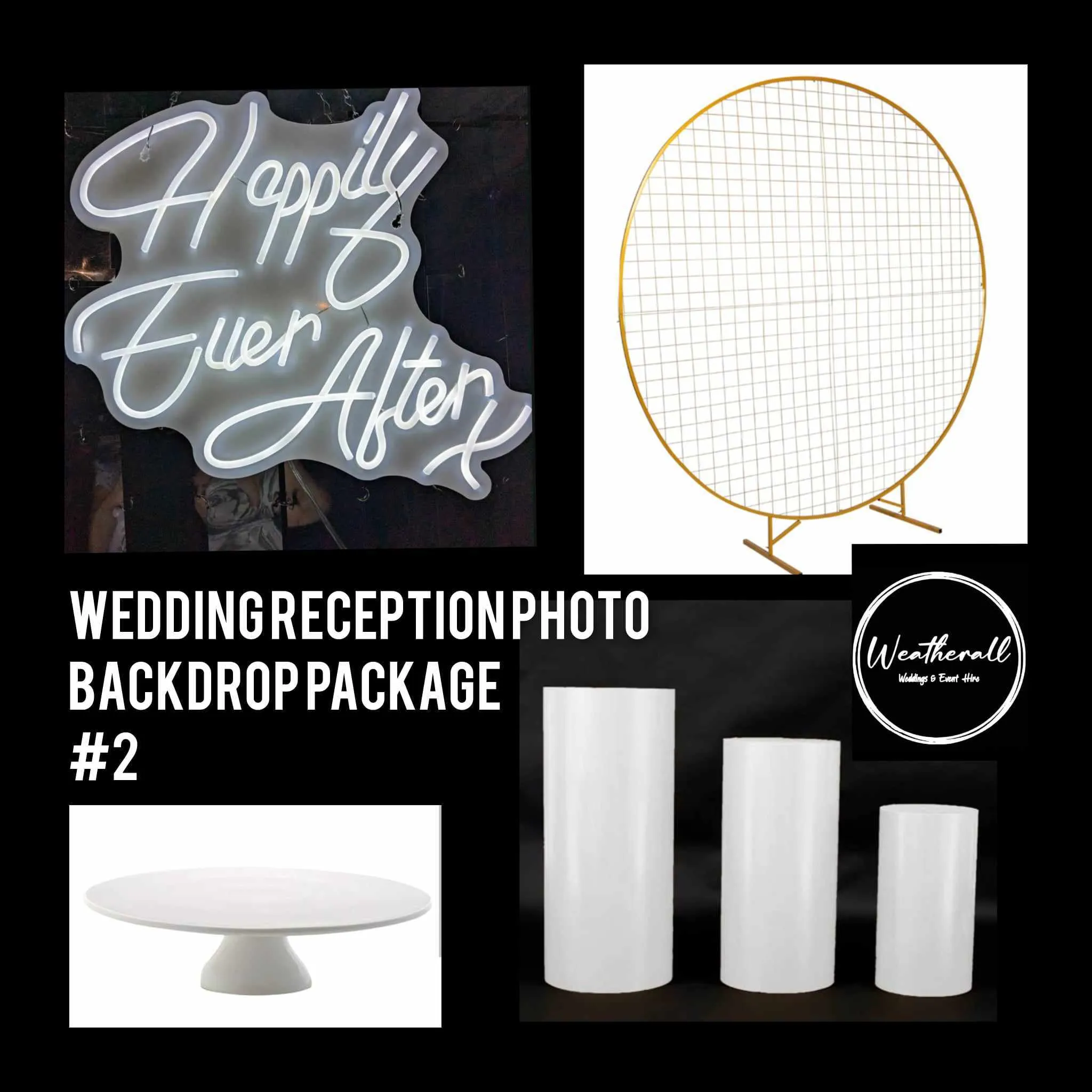 Wedding Reception Photo Backdrop Package #2