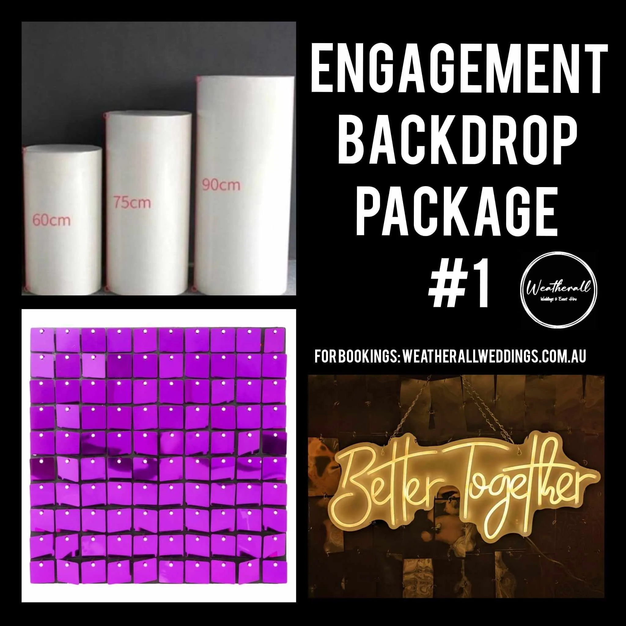 Engagement Party Photo Backdrop Package #1