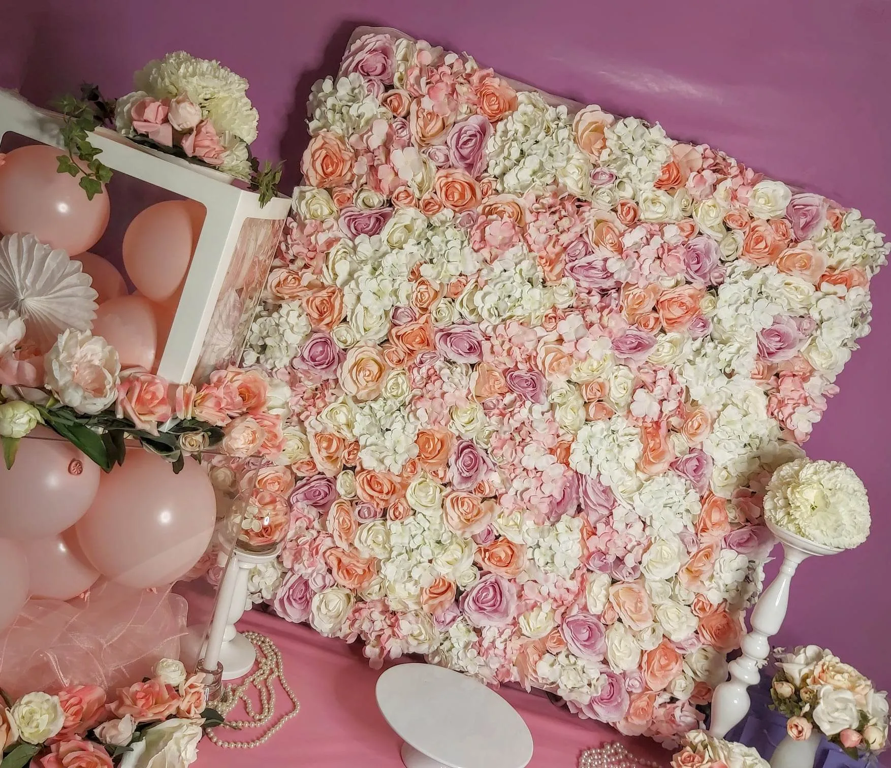 1m Tabletop Flower Backdrop