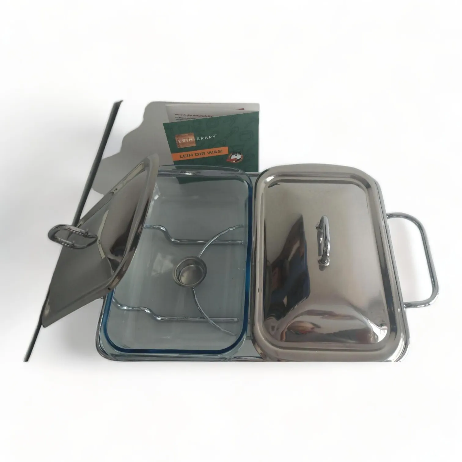 Speisenwärmer mit Glasschale