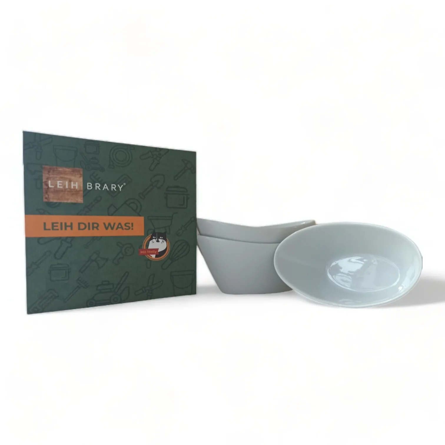 (Porzellan-)Schale oval